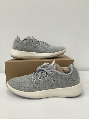 Allbirds Wool Runners Mizzle Dapple Grey Cream Soles Sneaker Shoes Men Size 8