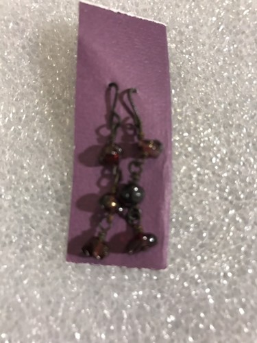 Blythe Doll Earrings, New By SoulsFireDesigns, Long Gemstone, Garnet Earrings