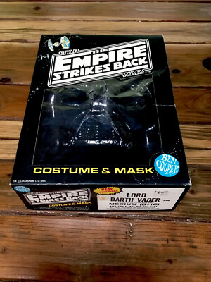 VINTAGE LORD DARTH VADER EMPIRE STRIKES BACK HALLOWEEN COSTUME & MASK ~~1980
