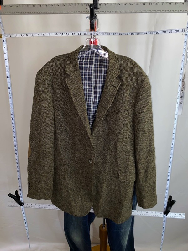 Jos A Bank Wool Suede Elbow JACKET COAT 46 L
