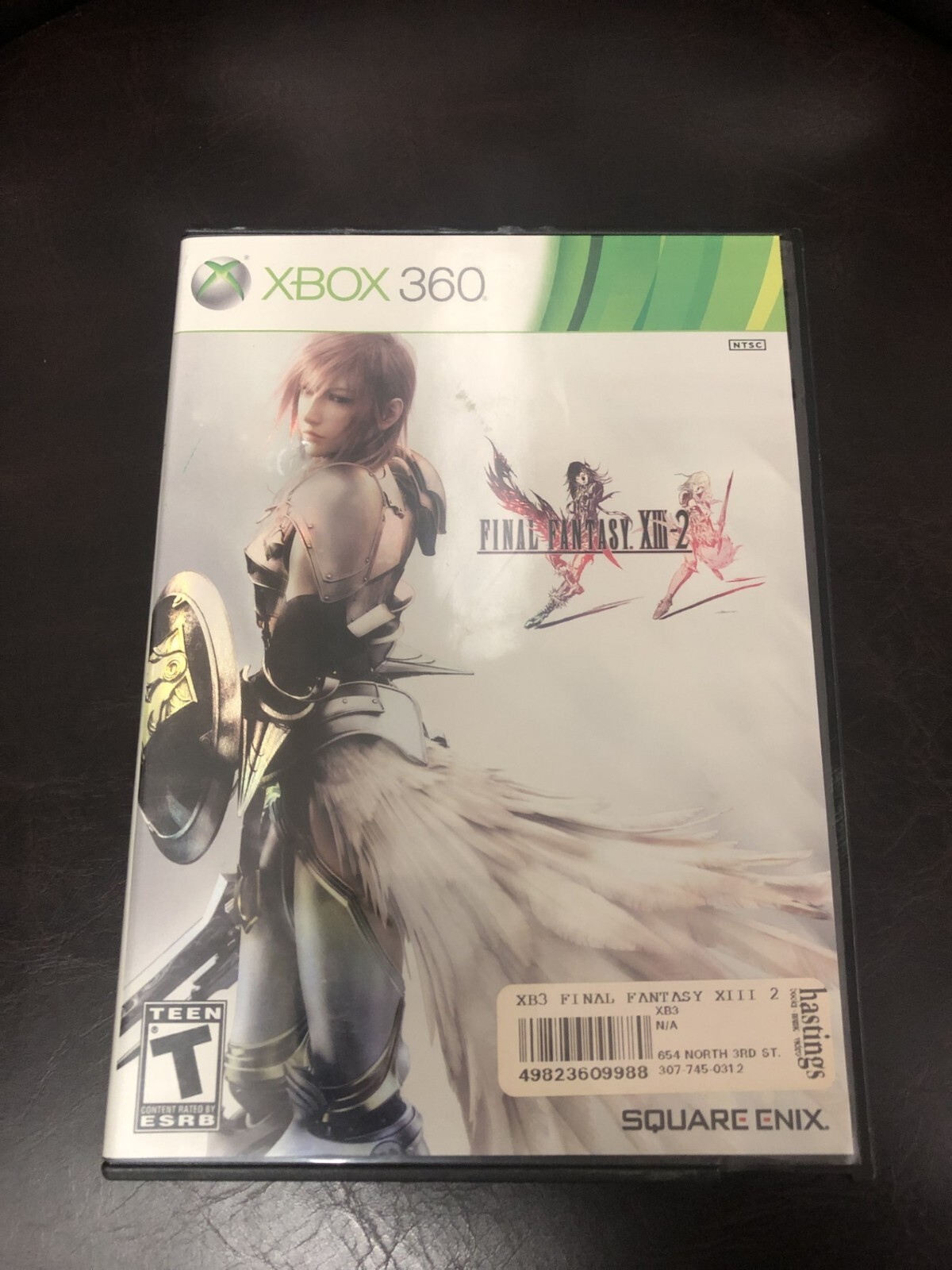 FINAL FANTSY XIII-2 X-BOX XBOX 360 SYSTEM GAME AND CASE NES