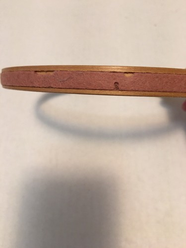 Vintage DUCHESS Felt Cushion 6 Inch Round Wood Embroidery Hoop Pat'd