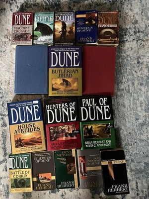 Complete Set Series - Lot of 17 Dune books by Frank Herbert
