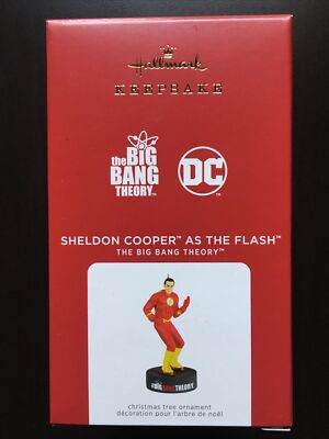 Hallmark Magic Sound Ornament DC Comics Big Bang Theory Sheldon Cooper The Flash