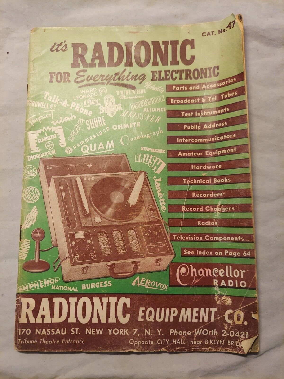 Its Radionic For Everything Electronic Catalog New York Cat. N...