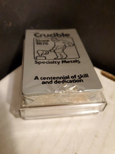 Sealed Crucible Specialty Metals Centennial 1876-1976 Redi Slip Playing Cards 