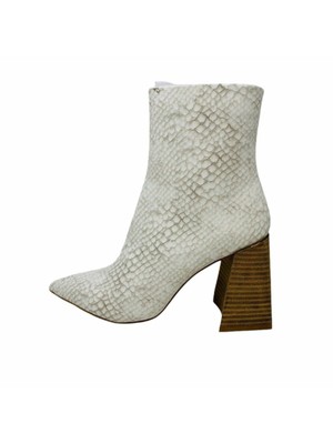 

STEVE MADDEN Женские ботильоны Ivory Snake Comfort Envied с острым носком, расклешенные, 6,5 м, Цвет слоновой кости, ENVI04S1
