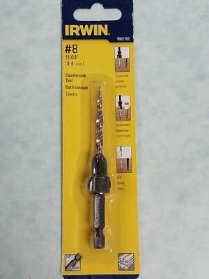 Irwin #8 Tapered Countersink Tool - 1882782 11/64''