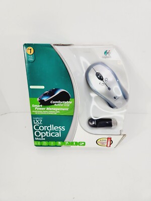 Logitech LX7 5 Buttons Tilt Wheel RF Wireless Optical Mouse 