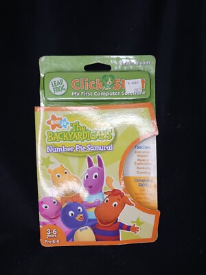 Leap Frog Click Start  My First Computer Software Backyardigans Number Pie