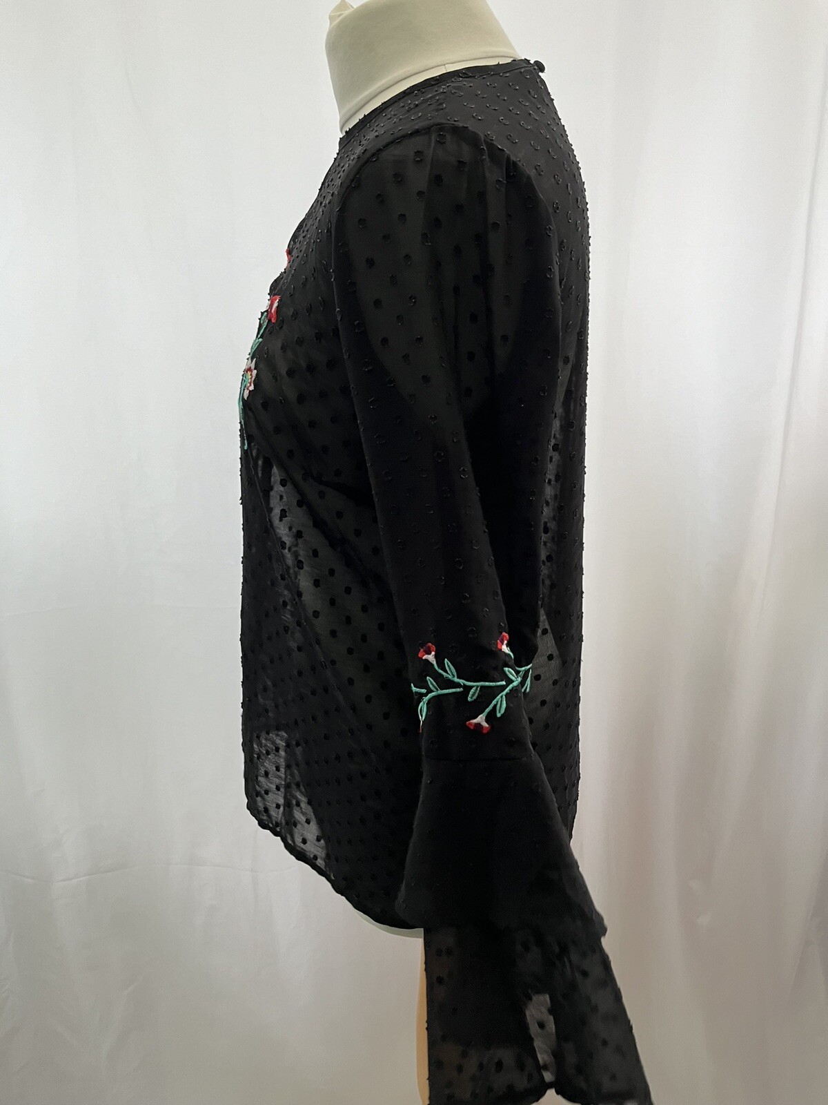 primark black chiffon blouse