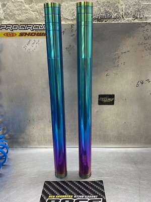 Crf Factory Rainbow Coated Lower Fork Tubes Mx 2018-24 Crf250 2017-2024 Crf450