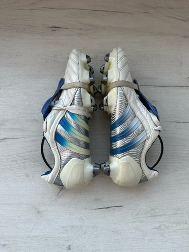 Adidas Predator Pulse White Blue Football Cleats Boots Rare Adidas Predator Pulse White Blue Football Cleats Boots Rare