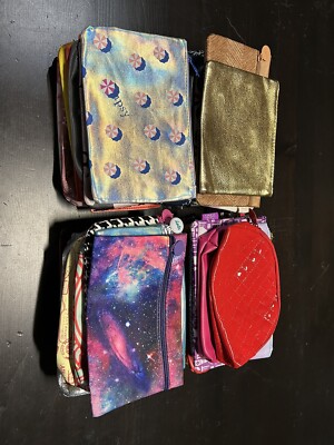 Lot of 45 Ipsy Makeup Cosmetic Bags New Assortment travel vintage