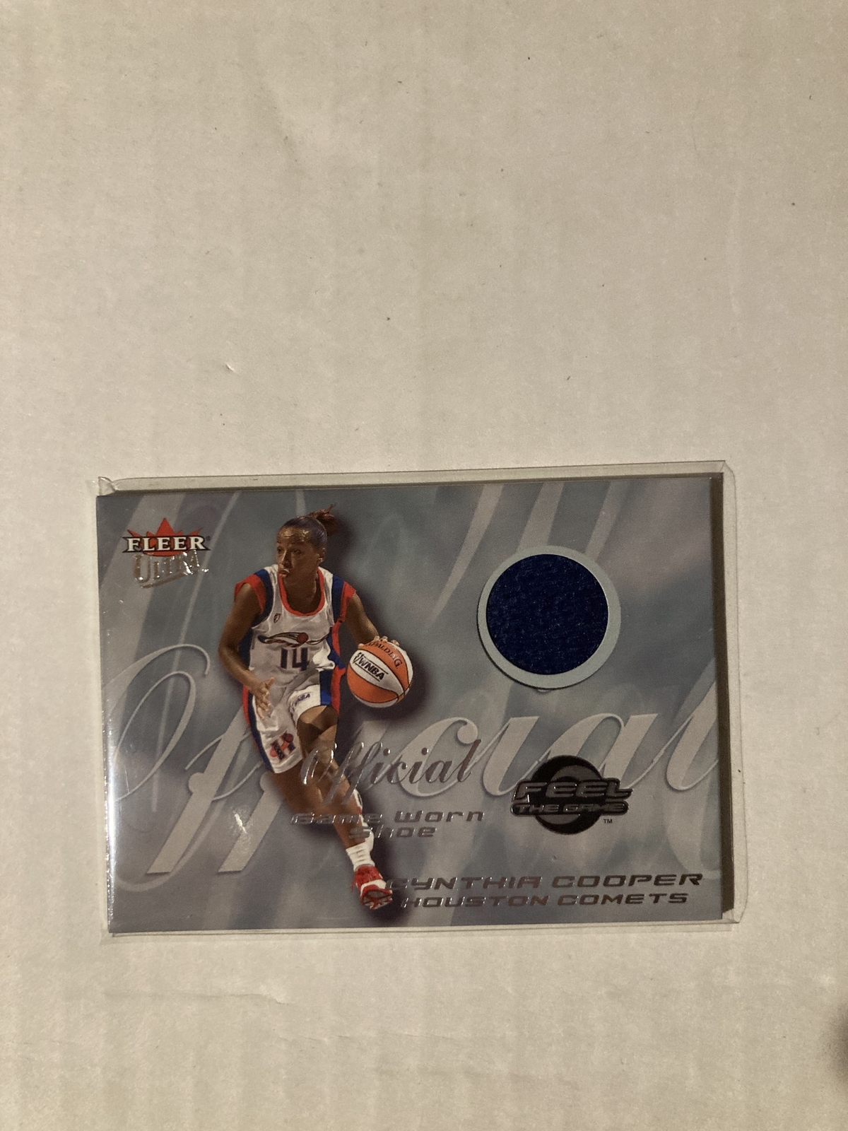 2000 Ultra WNBA Feel The Game Shoe Cynthia Cooper Blue