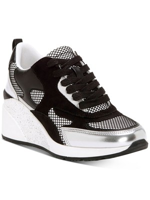 

INC Женские черные спортивные кроссовки Hadya на платформе 1/2 дюйма с круглым носком на танкетке 9 м, Черный, 10009151700