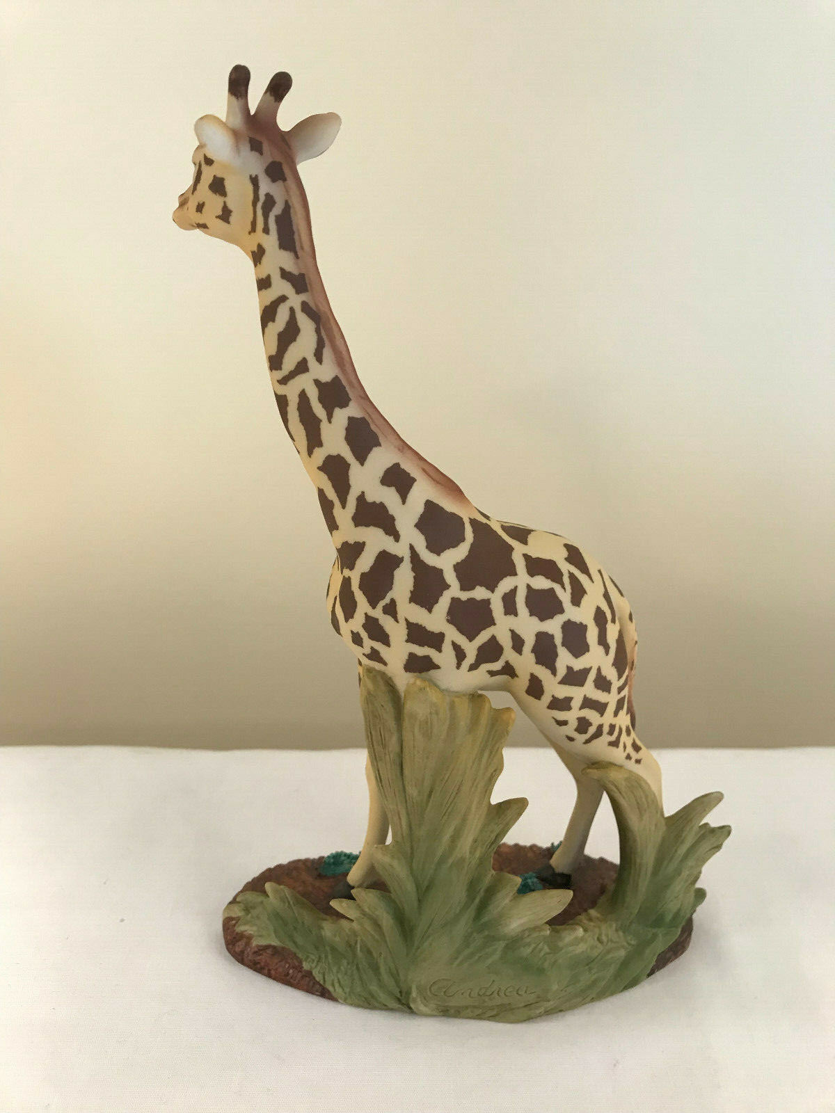 Vintage GIRAFFE Standing Figurine # 7664 Andrea by Sadek Hand Painted Porcelain