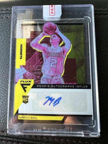 2020-21 Panini Flux LAMELO BALL Rookie Auto RC Influx Card #RA-LMB Hornets