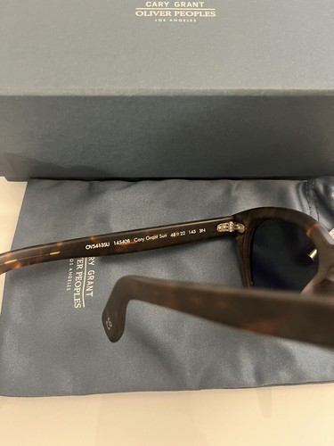 Pre-owned Oliver Peoples Cary Grant Sun 48mm Sable Tortoise Msrp$542 Chris Hemsworth's Fav In Gray