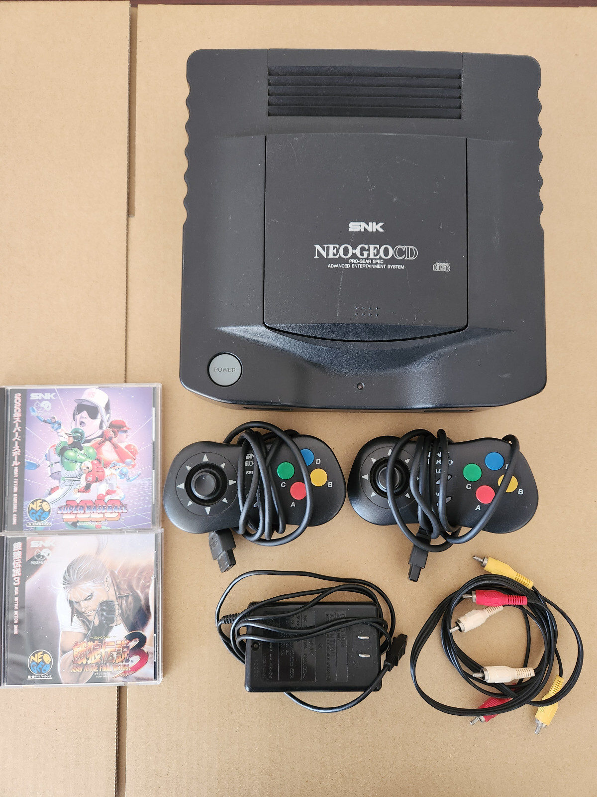Neo Geo CD Console CD-T01 Top Loading SNK Tested Games Japan Neo Geo CD Console CD-T01 Top Loading SNK Tested Games Japan