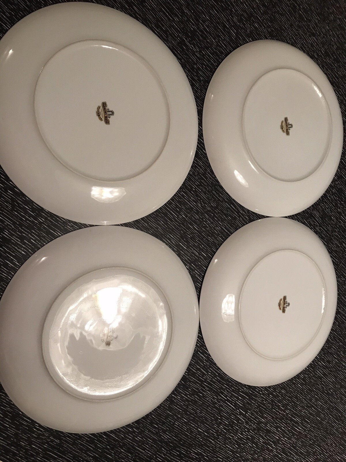 Four Harmony House Janet 3837 Dinner Plates