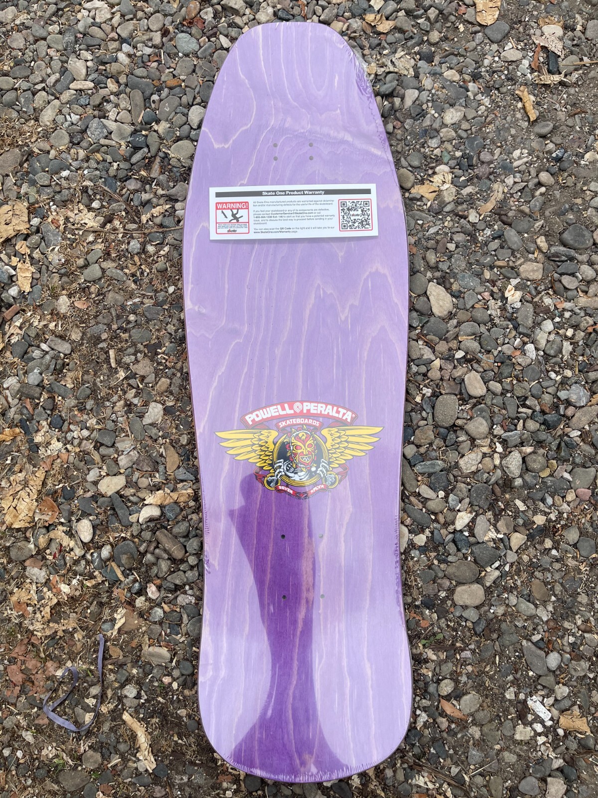 POWELL PERALTA NICKY GUERRERO MASK -REIISUE OLD SCHOOL SKATEBOARD DECK - PURPLE