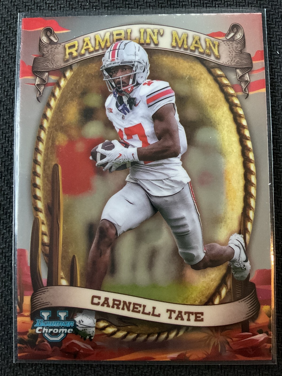 Carnell Tate 2024 Bowman University Chrome Ramblin' Man RC