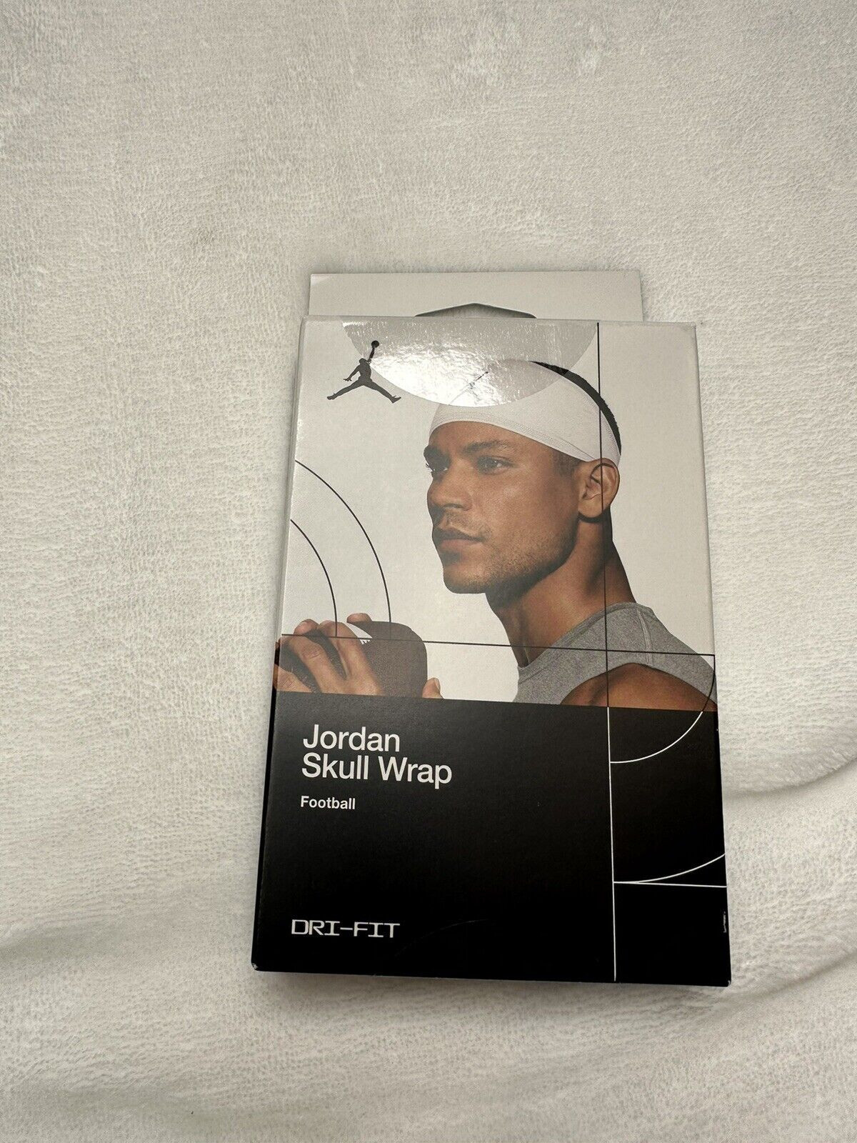 Nike Air Jordan Skull Head Wrap Dri Fit Football Gym White