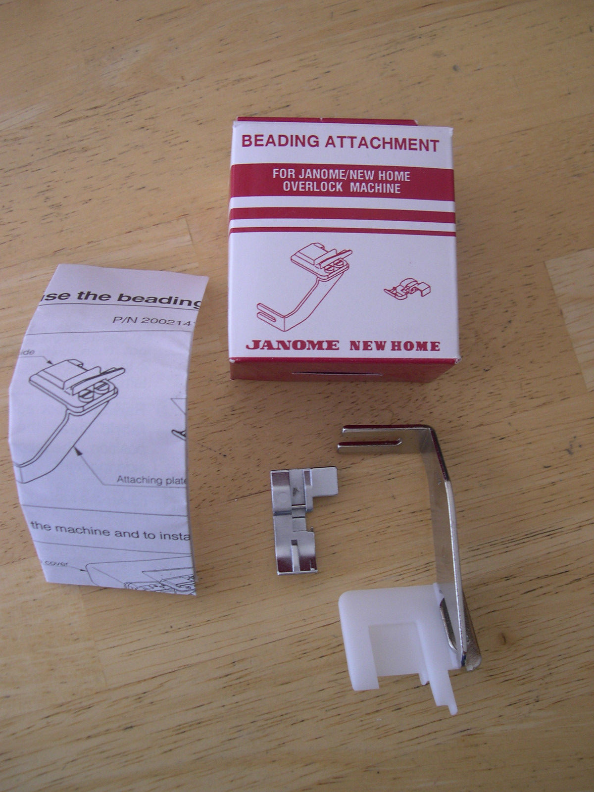 Janome New Home Overlock Machine Beading Attachment Foot 200-214-108