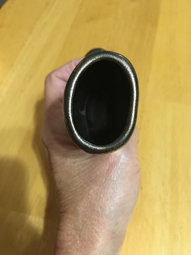 ROSEMEADE North Dakota Pottery 4” Metallic Bronze Ranger Boot