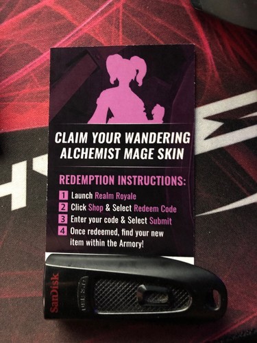 REALM ROYALE Wandering Alchemist Mage skin DreamHack 2018 ATL Collection Code