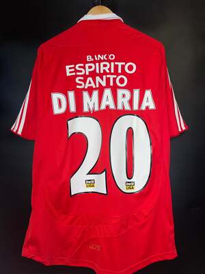 BENFICA DI MARIA 2007-2008 ORIGINAL JERSEY SIZE L | eBay