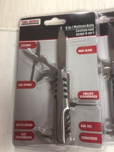 Lot Of 5 New 8 In 1 Multiuse Knife Tool