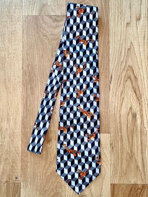 Winnie the Pooh Tigger Disney Tie Necktie MC Escher Style