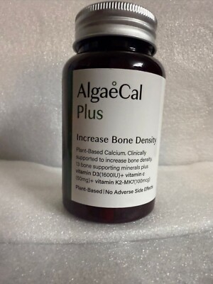 AlgaeCal Plus Stronger Bones Veggie Capsules Dietary Supplement Algae Cal NEW