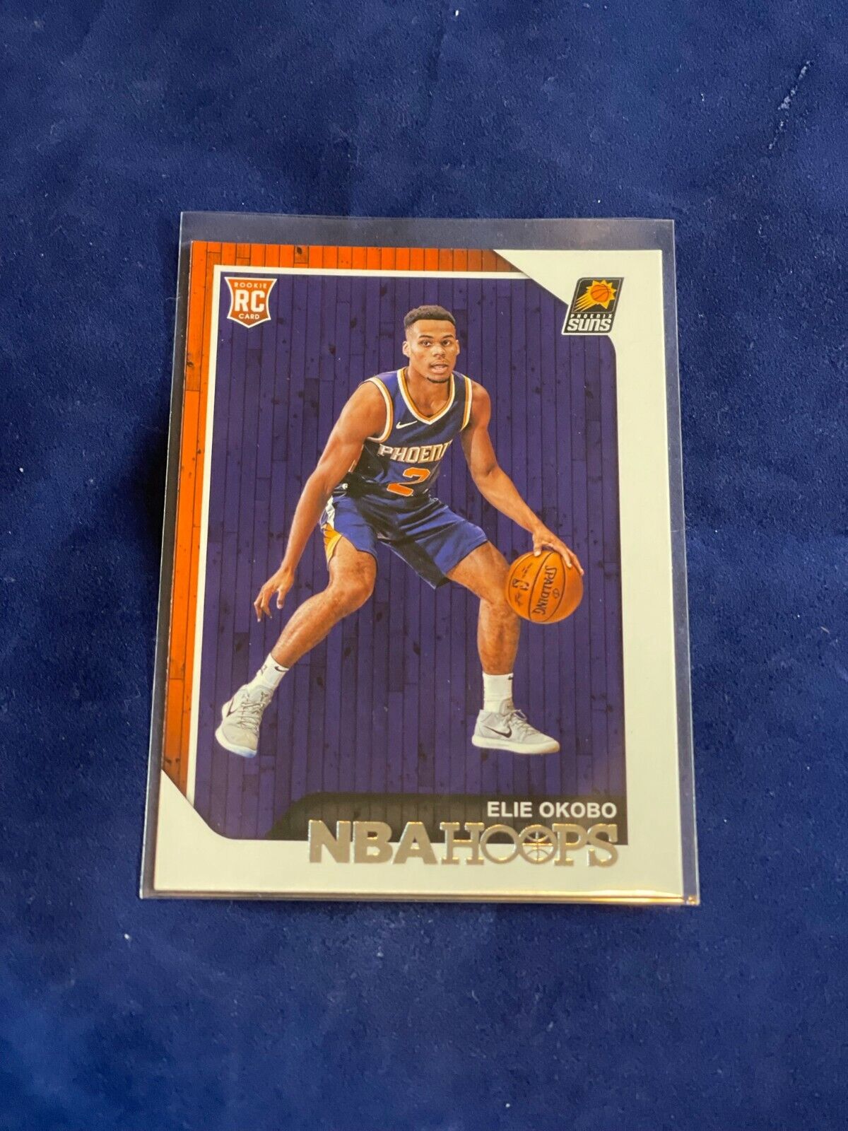 Elie Okobo 2018-19 NBA Hoops Basketball Rookie Card # 261 Suns . rookie card picture