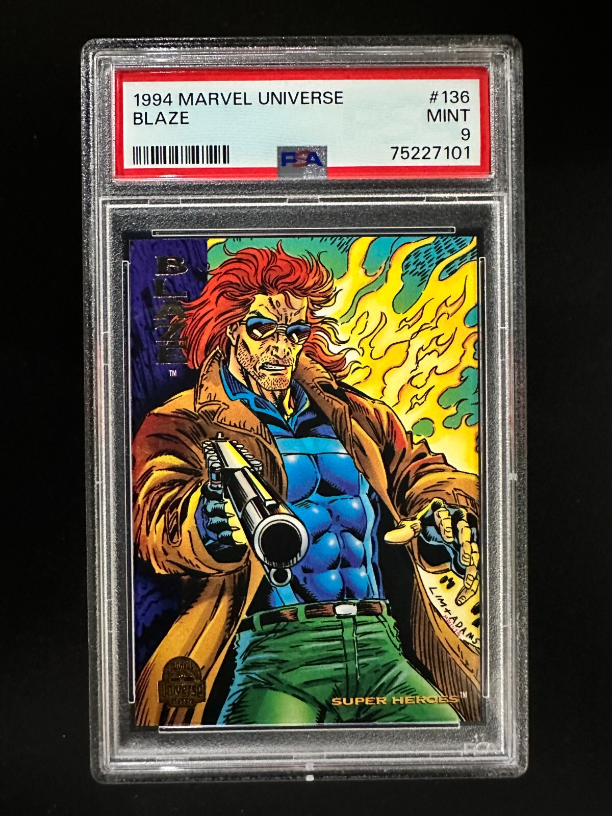 1994 Marvel Universe #136 - Blaze - PSA 9
