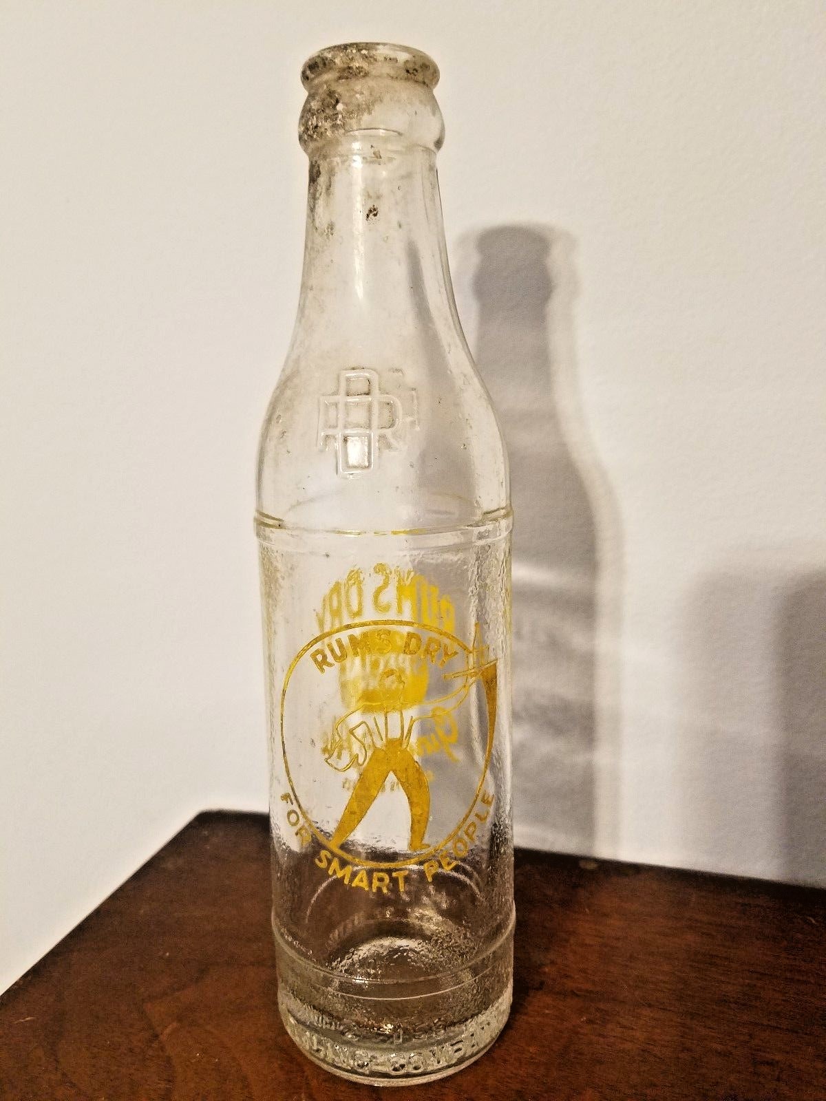 Vtg Rums Dry Special Golden Ginger Ale Greenville 6.5 oz Glass Soda Pop Bottle