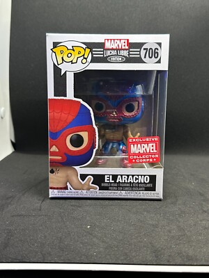 EL ARACNO - Funko Pop! #706  Marvel Collector Corps Lucha Libre Spider-man