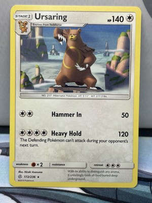 Ursaring 172/236 Sun & Moon Cosmic Eclipse Regular Rare Pack Fresh