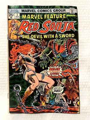 MARVEL FEATURE #3 1ST APP OF BALEK THE BEHEMOTH FRANK THORNE COVER AND ART 1975