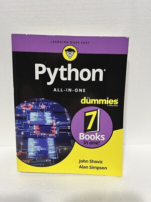 Python All-In-One for Dummies by Alan Simpson and John C. Shovic 2019