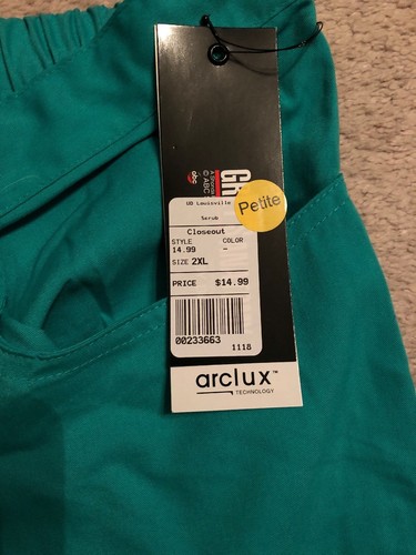 NWT Greys Anatomy Scrub Pants 2XL Petite