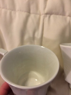 VINTAGE ENGLAND JOHNSON BROS IVORY WHITE OCTAGON ROUND FINE CHINA TEA CUPS LOT