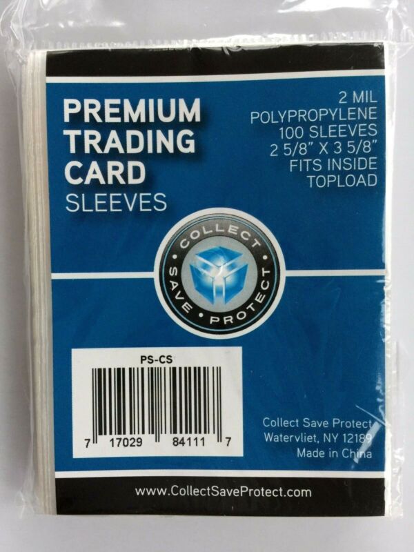 2000 Quality Plastic Soft Penny Card Sleeves For 3x4 Top Loaders Csp
