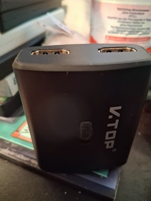 VTOP HDMI Verteiler Splitter 1 in 2 Adapter PC TV Konsole Steck Buchse