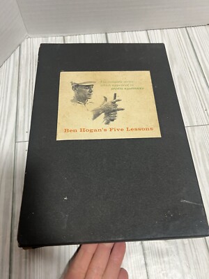 Ben Hogan Five Lessons Fundamentals of Golf 1st Deluxe Ed 1957  Slipcase Rare