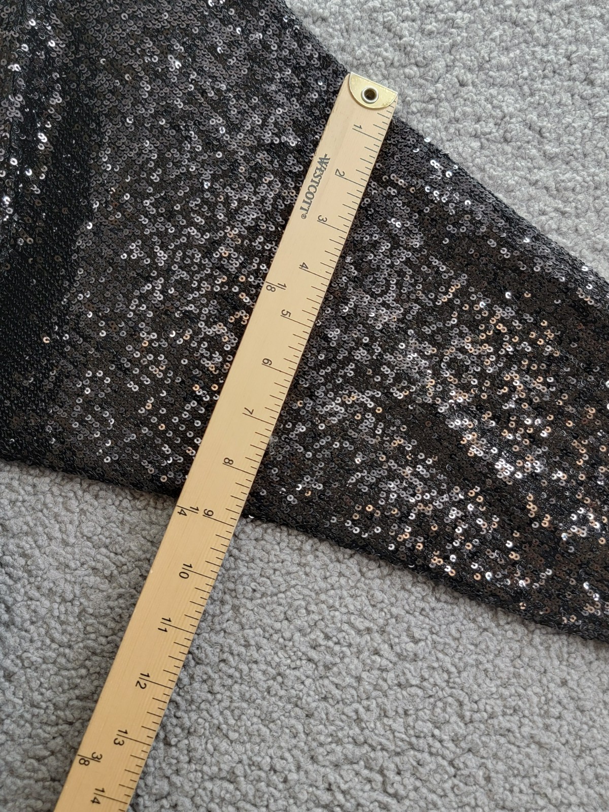 Steve Madden Ginger Sequined Mini Shift Dress Women's 4 Black Boat Neck Pullover - Picture 8 of 14