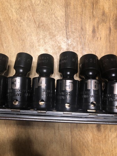 CORNWELL TSMUP2210RS 3/8DR SHORT METRIC Impact Universal SOCKET SET $460 List