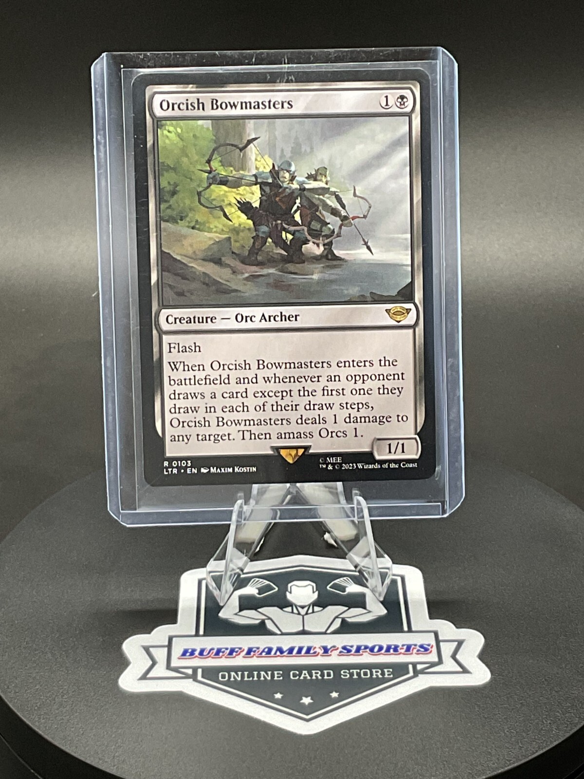 マジック：ザ・ギャザリング MTG Orcish Bowmasters LTR R 0103 Orcish Bowmasters (Showcase) | The Lord of the Rings